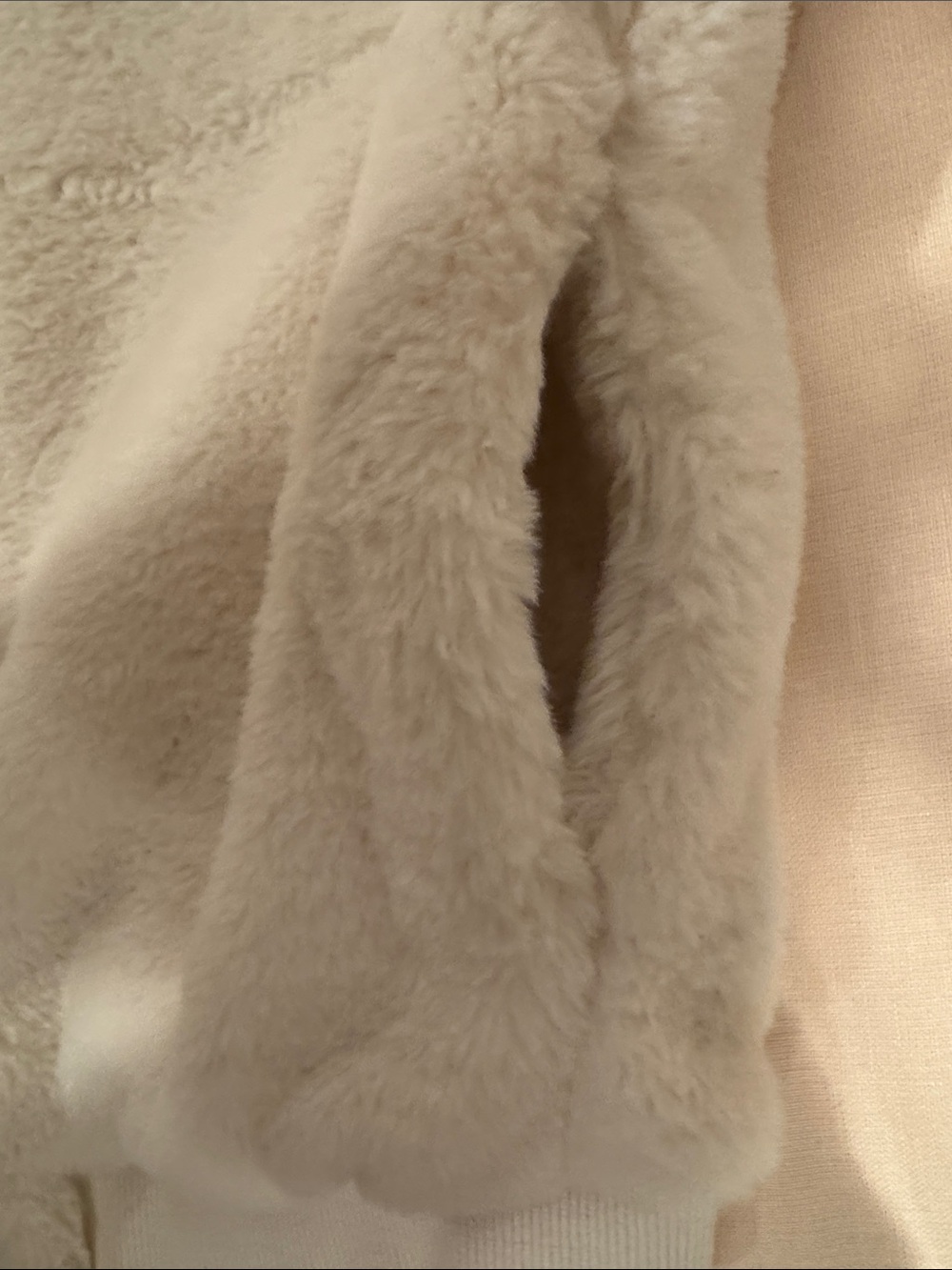 Sanctuary Plush Teddy Jacket in Cream - Picture 7 of 9